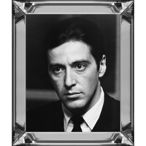 Al Pacino face Spiegellijst Pearl glas