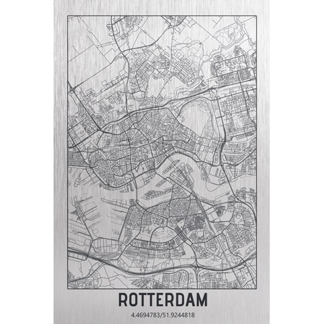 Rotterdam, Netherlands City Map Art