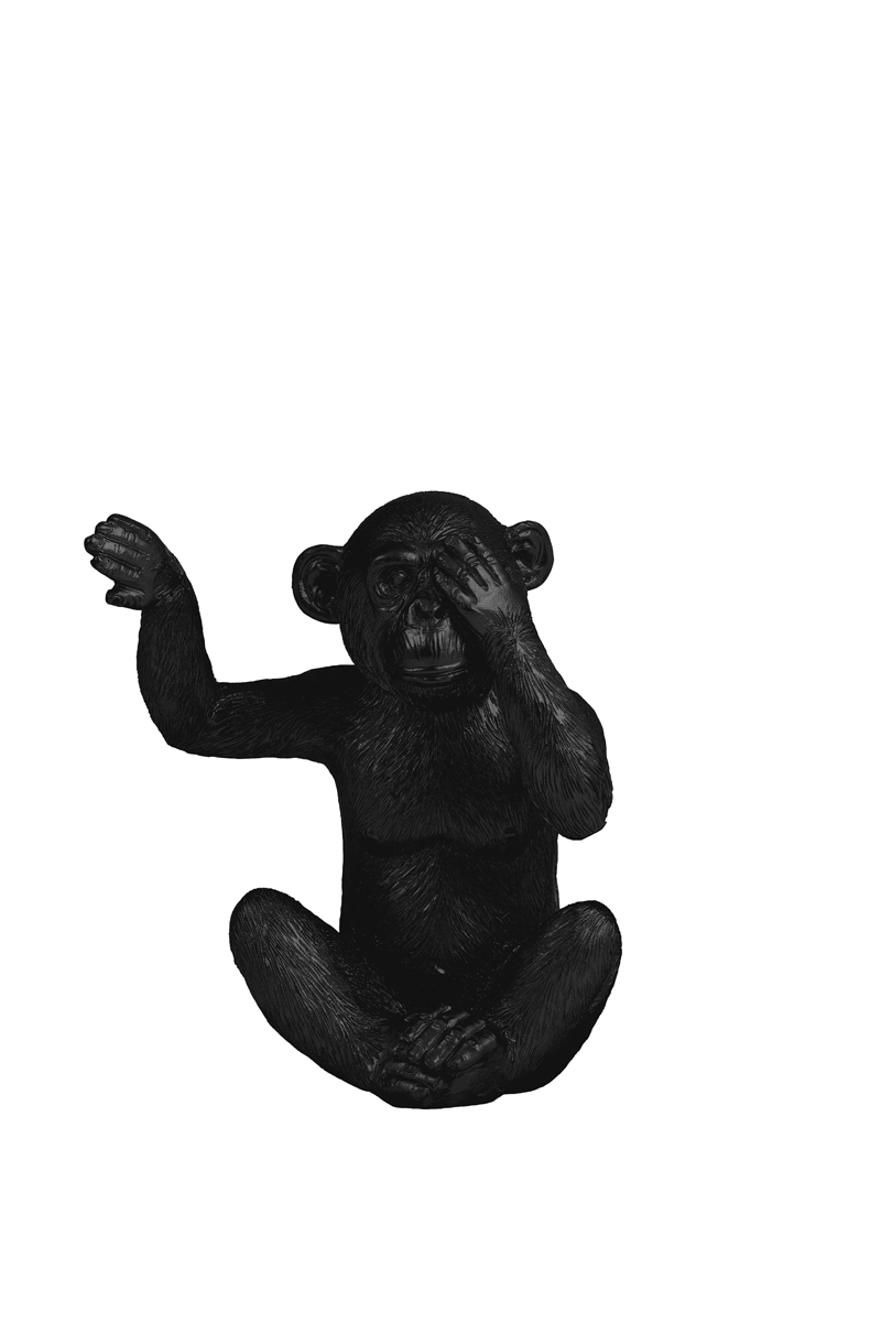 Monkey zwart 14 cm
