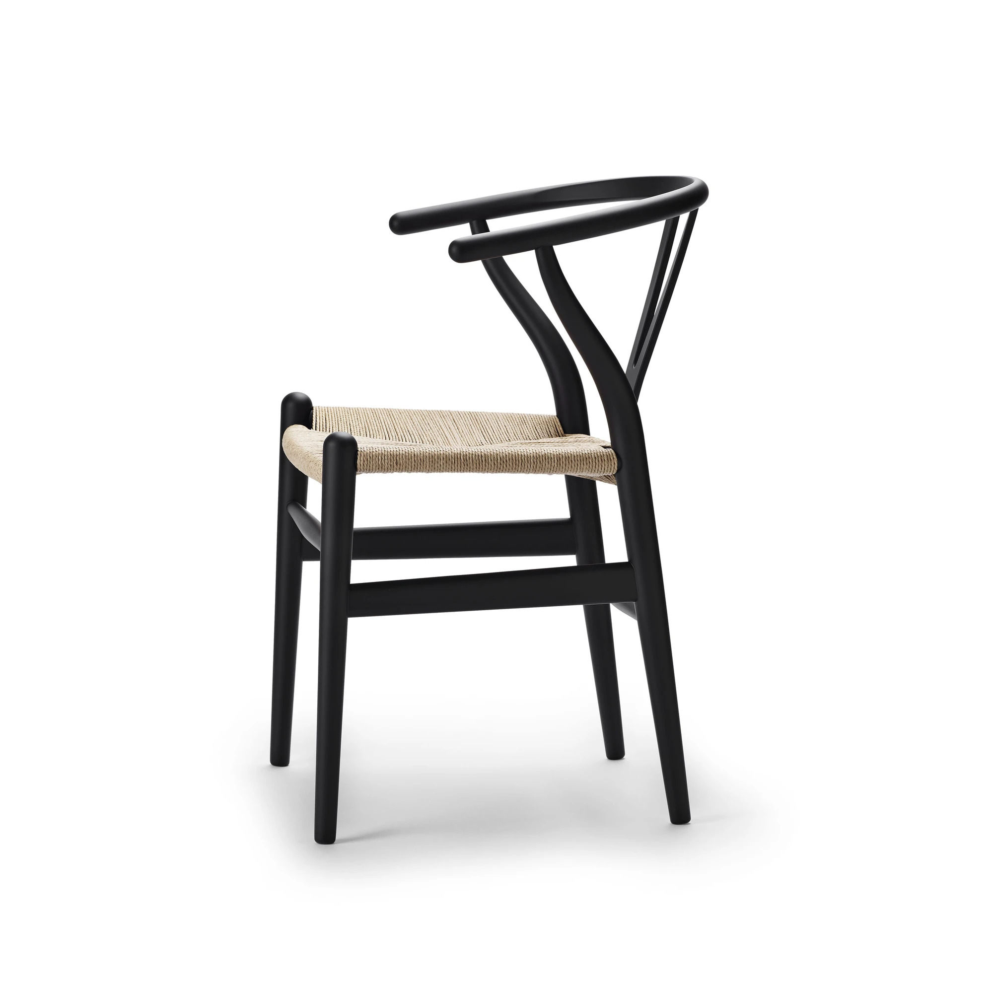 Wishbone Stoel Y-Chair style CH24 - Zwart (tweedekans)