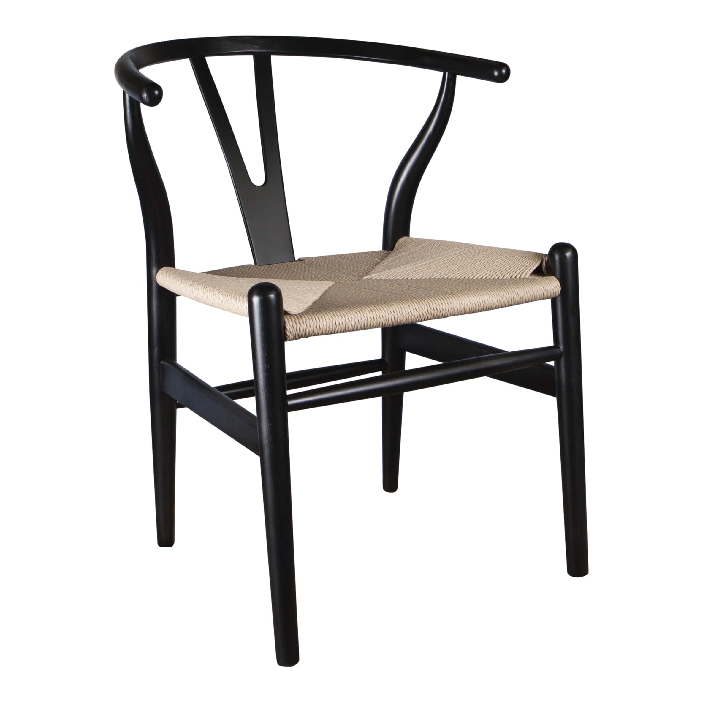 Wishbone Stoel Y-Chair style CH24 - Zwart 