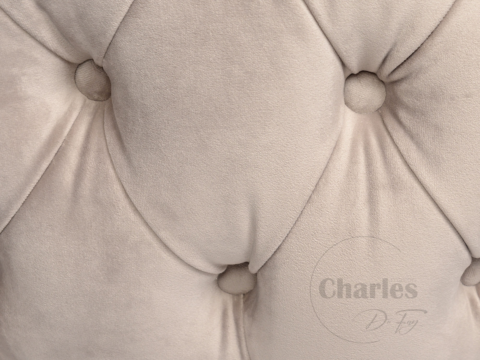 Luxe Baby Wieg - Khaki velvet - Charles Du Fay