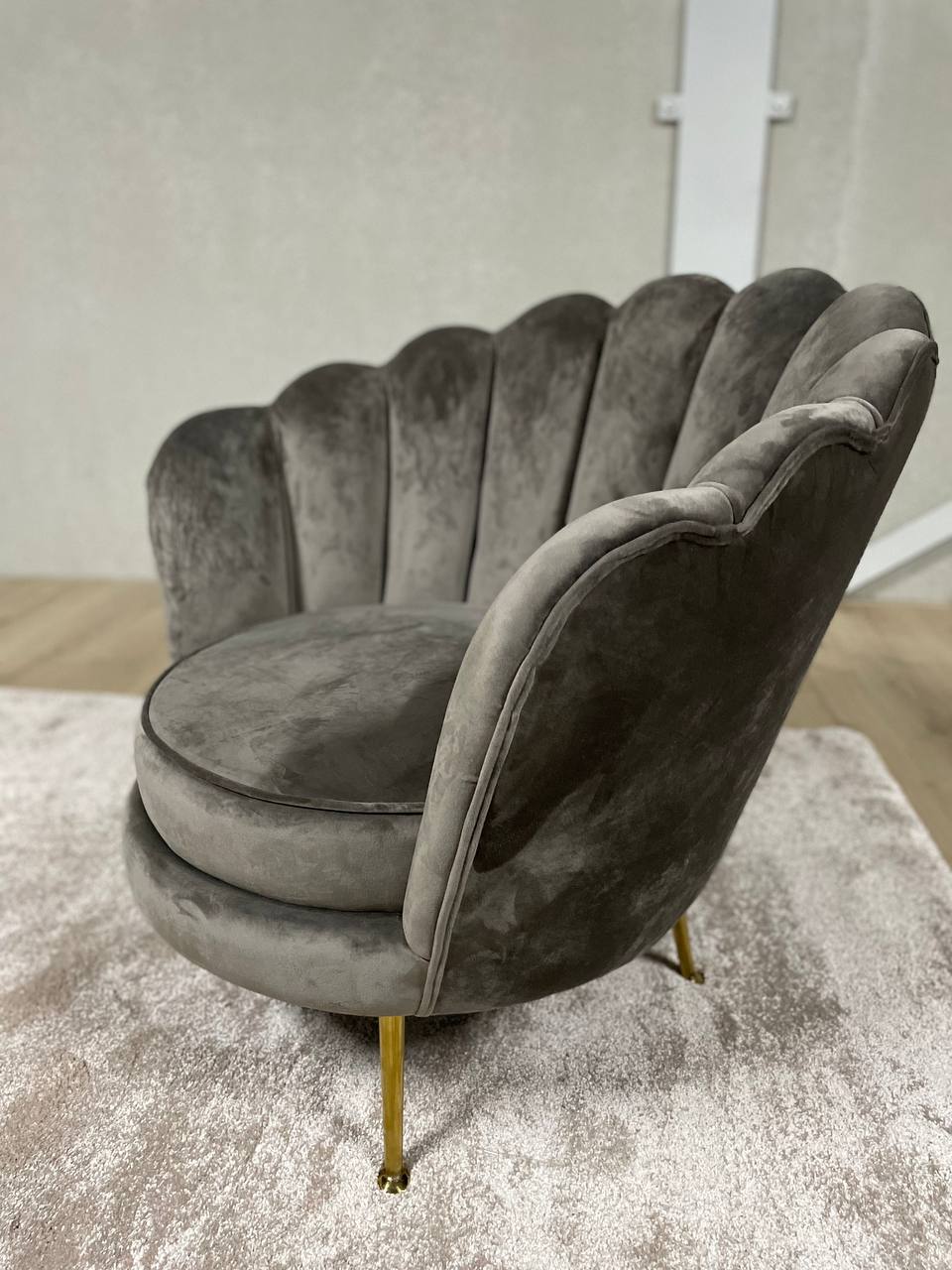 Fauteuil Aster Velvet - Taupe
