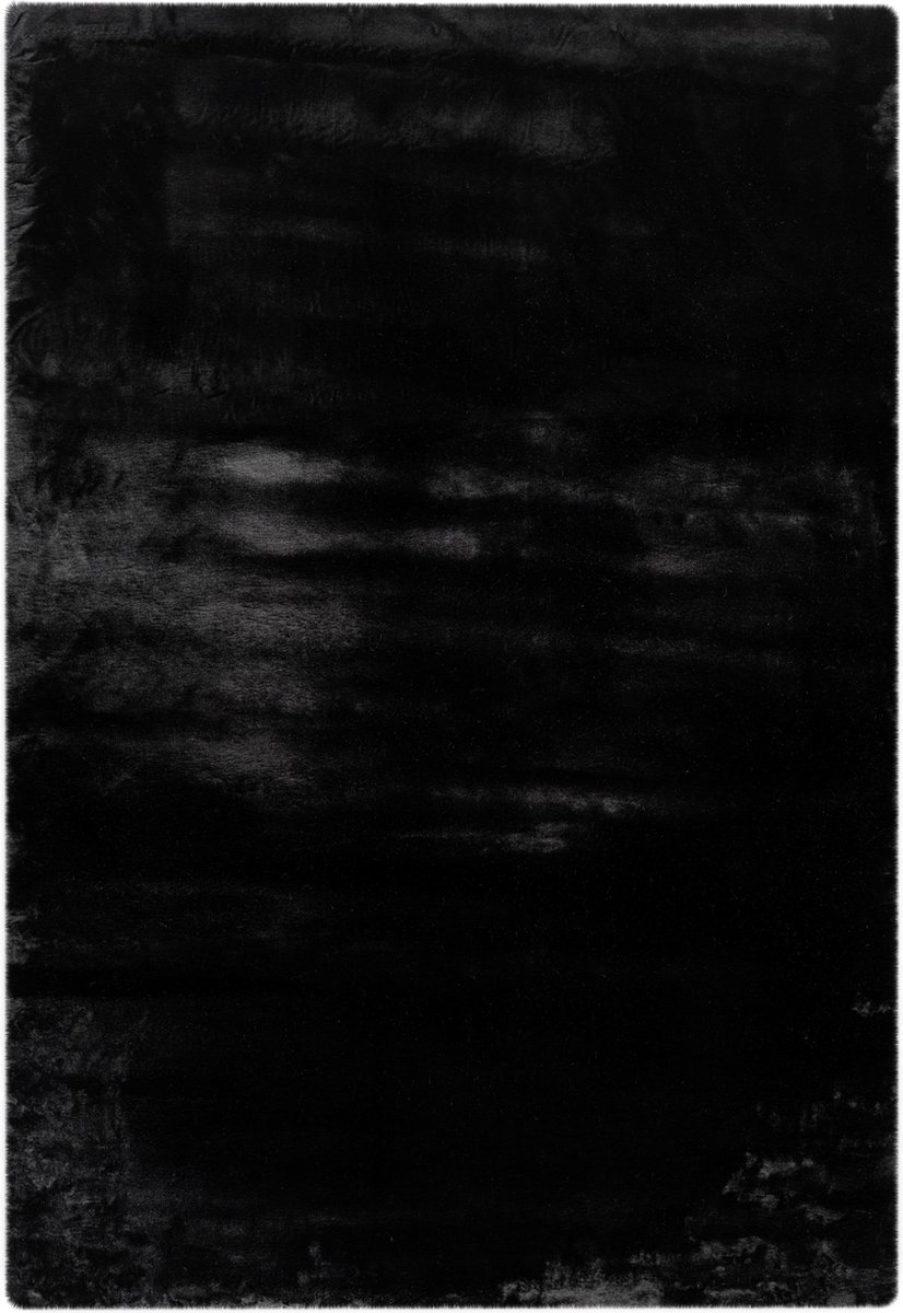 Vloerkleed Heaven Black - Hoogpolig Shaggy - 160x230cm (tweedekans)