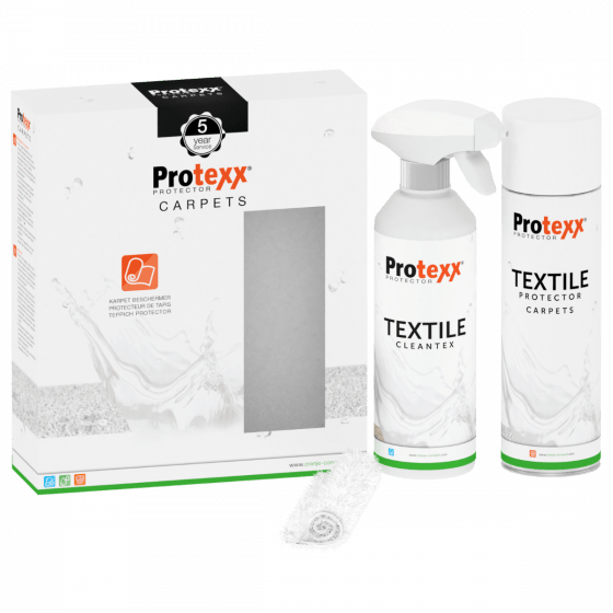 Protexx Vloerkleden - 5 jaar vlekkengarantie - Textile kit carpets 5jr